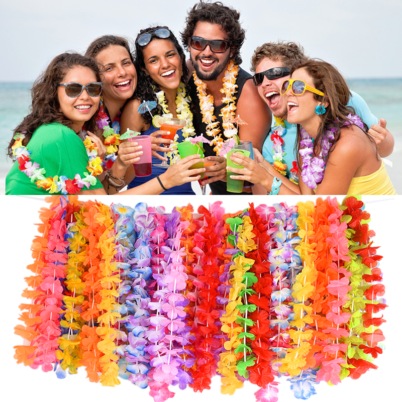 Wedding Event Supply - 10Pcs Random Artificial Flower Leis Wreath