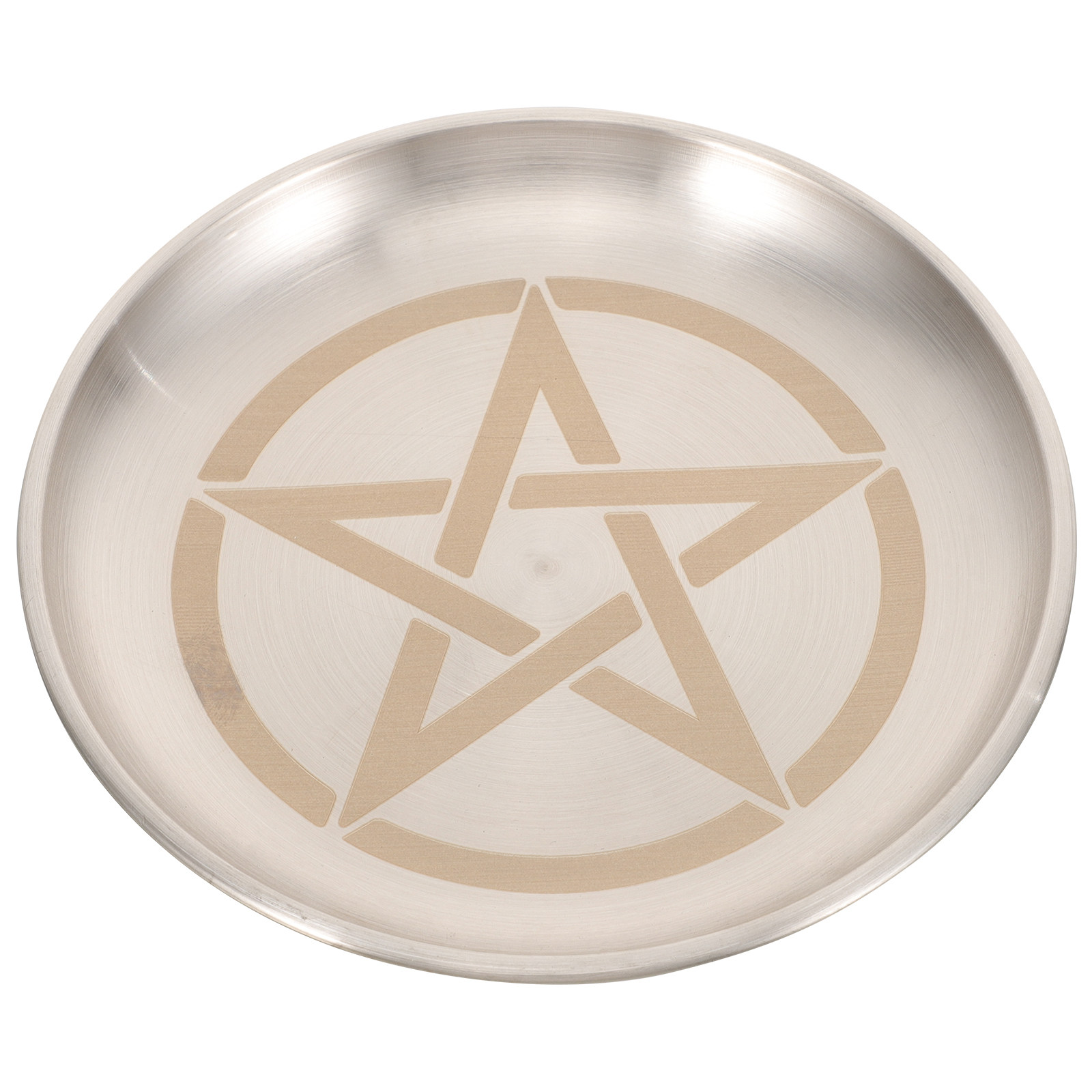 Wedding Job - Pentagram Pattern Decorative Metal Altar Tray