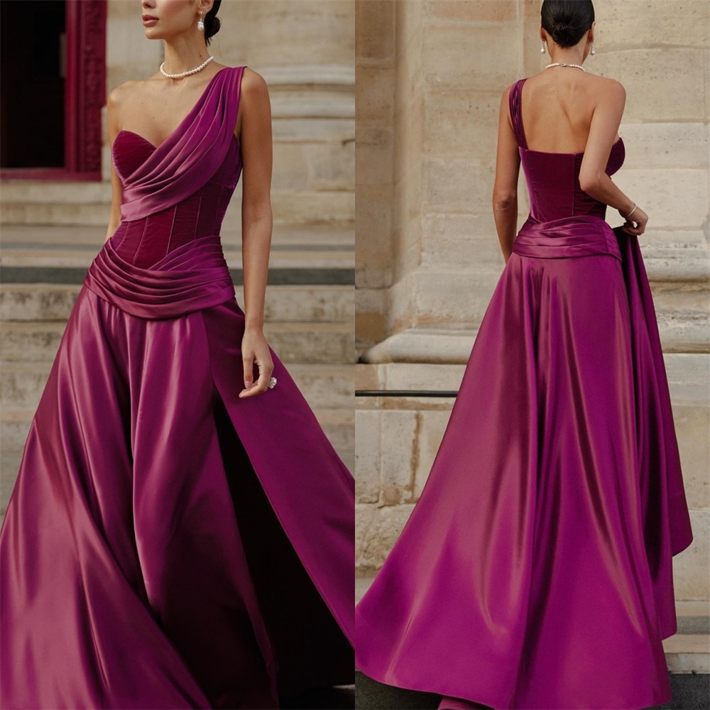 Wedding Qb - Elegant One Shoulder A Line Evening