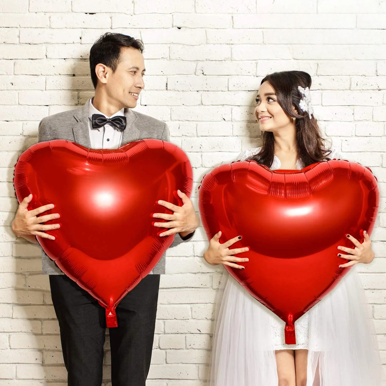 Wedding Qq - 1/2pcs 36 inches Heart balloon heart