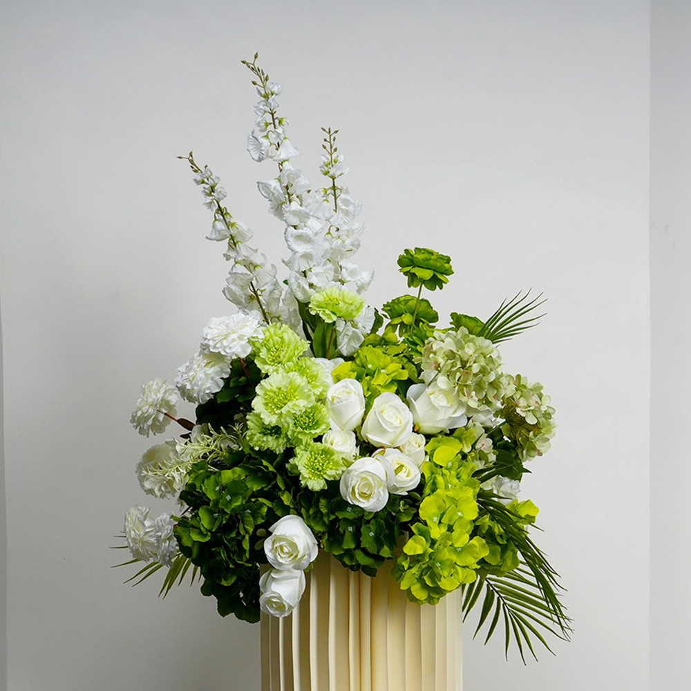Luxury White Green Arrangement - مراجعة Wedding Event Supply وسعره