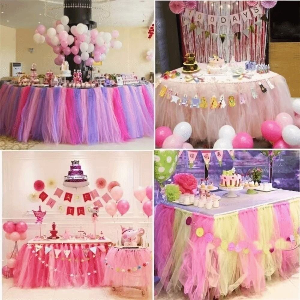 Multi-clolor Tulle Mesh Ribbon - مراجعة Wedding Backdrop Curtain وسعره