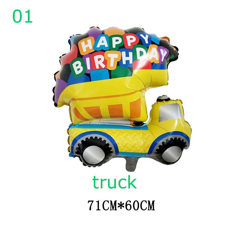 1PC Cartoon Car Balloons Fire  - مراجعة Wedding Qq وسعره