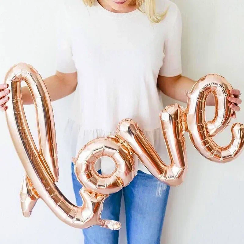 1pc Small Love Letter Foil Bal - مراجعة Wedding Qq وسعره