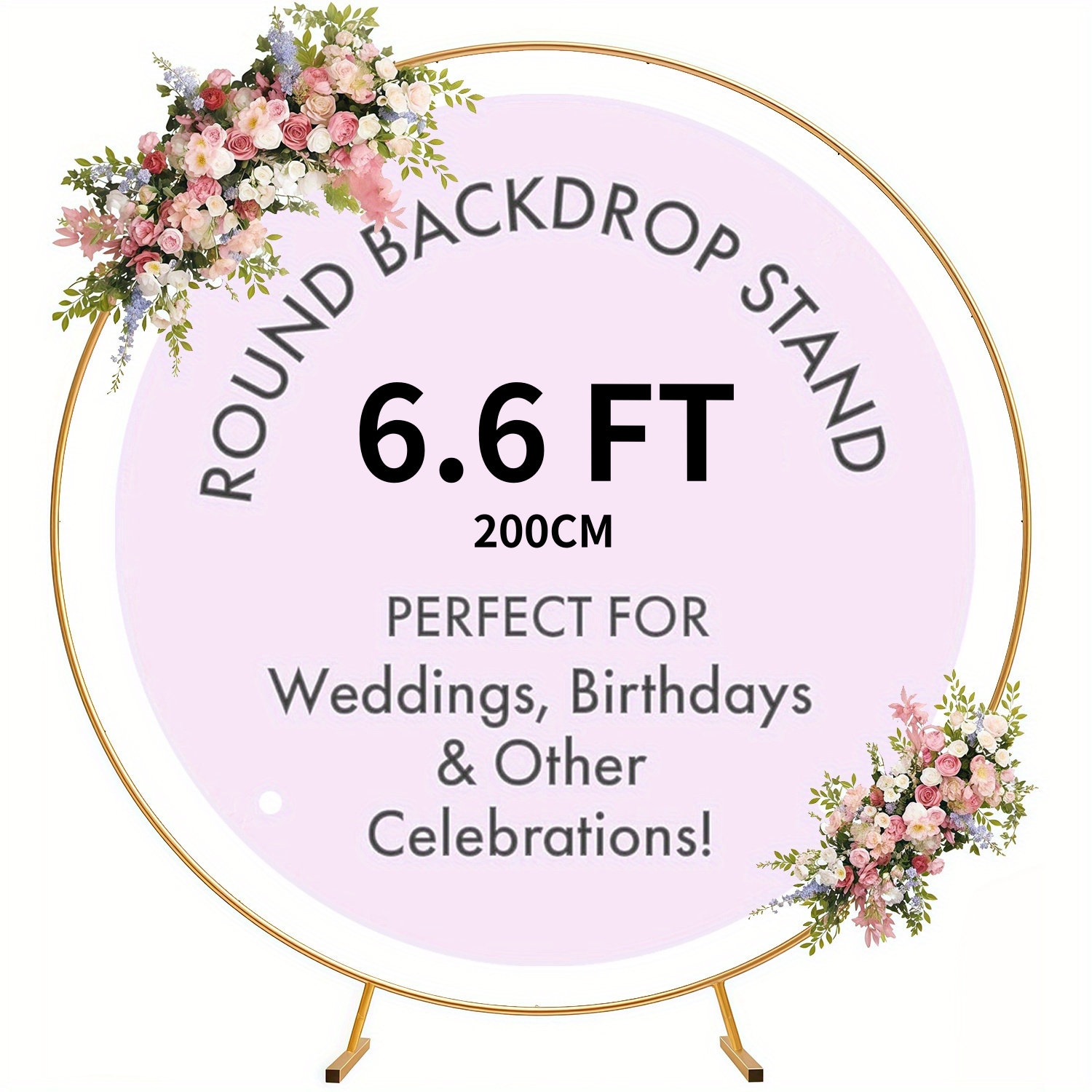 5.9-6.6-7FT Metal Circular Bal - مراجعة Wedding Balloon Arch وسعره