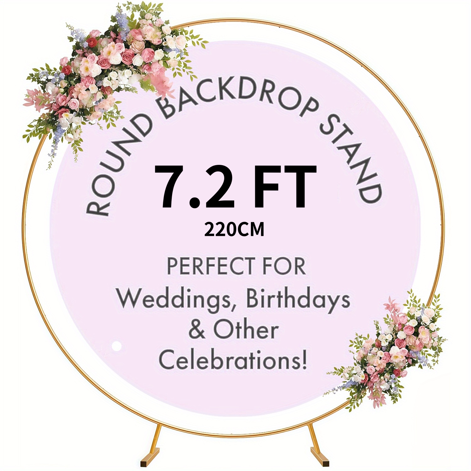 5.9-6.6-7FT Metal Circular Bal - مراجعة Wedding Balloon Arch وسعره