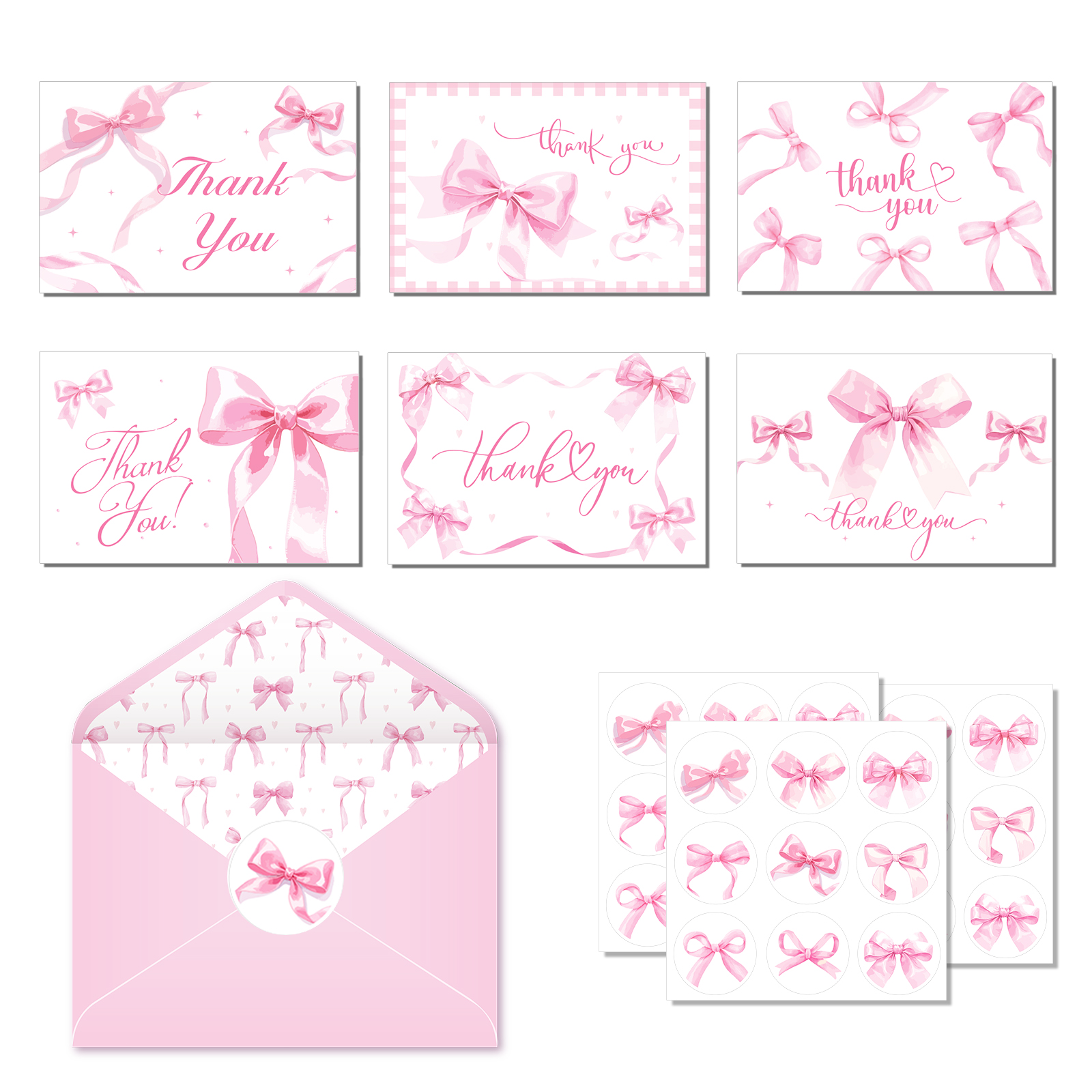 13pcs Pink Bow Tie Greeting Ca - مراجعة Wedding Sutra وسعره