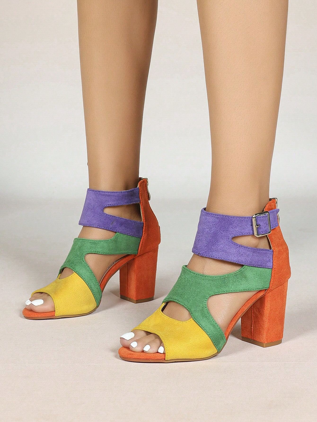 Women's Color Block Open Toe A - مراجعة Wedding Fx وسعره