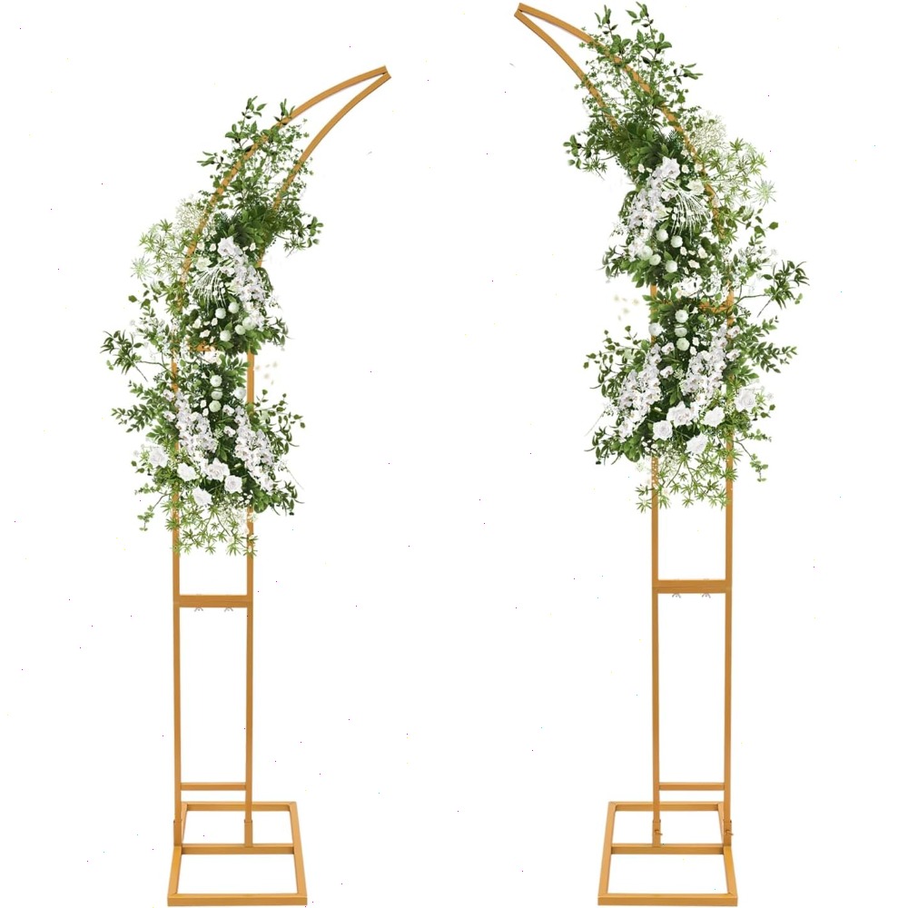 2Pcs Curved Wedding Arch Backd - مراجعة Wedding Balloon Arch وسعره