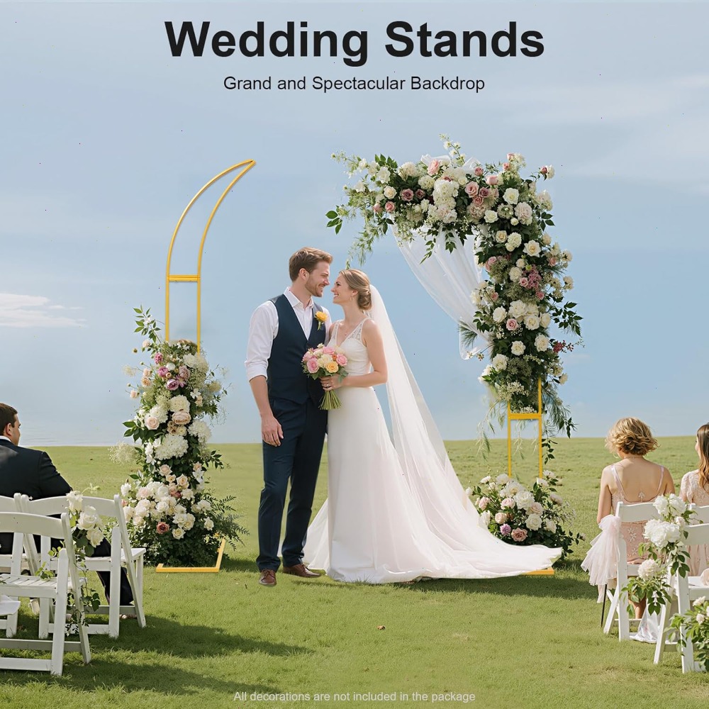2Pcs Curved Wedding Arch Backd - مراجعة Wedding Balloon Arch وسعره
