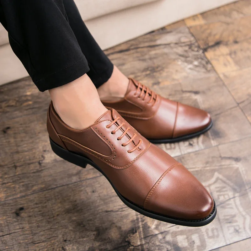 Men Leisure Derby Shoes Busine - مراجعة Wedding Job وسعره