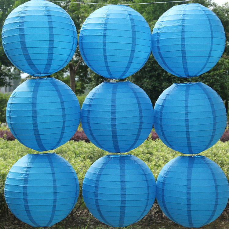 Blue Color China Paper Lantern - مراجعة Wedding Event Supply وسعره