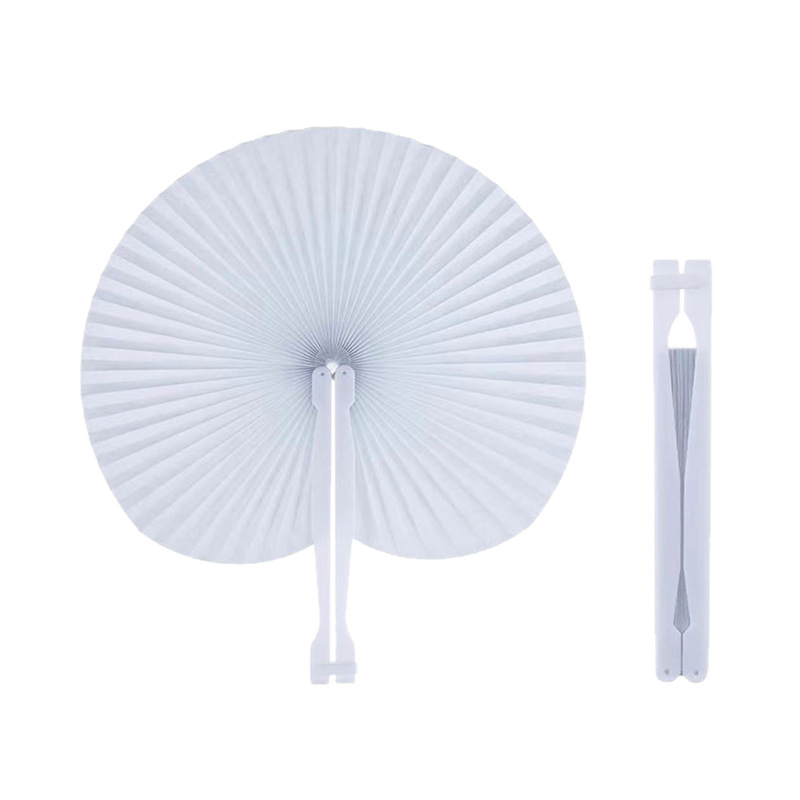 White Heart & Round Paper Fans - مراجعة Wedding Event Supply وسعره