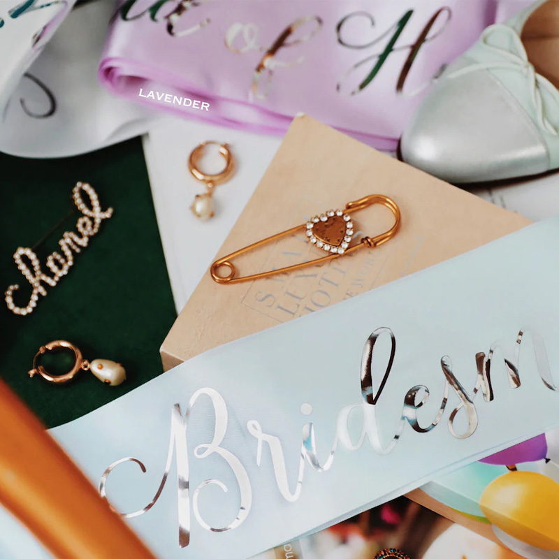 Custom Bridal Sash Bachelorett - مراجعة Bride Tribe Sash وسعره
