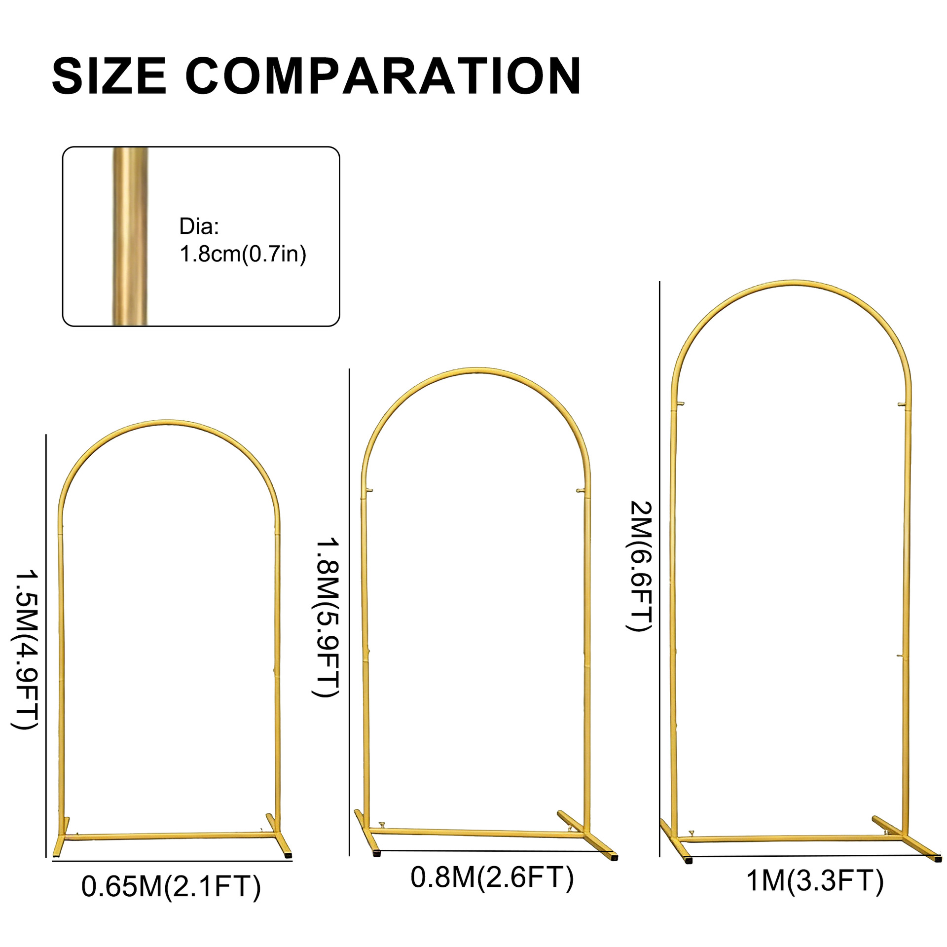 Metal Gold Wedding Arch Stand  - مراجعة Wedding Balloon Arch وسعره