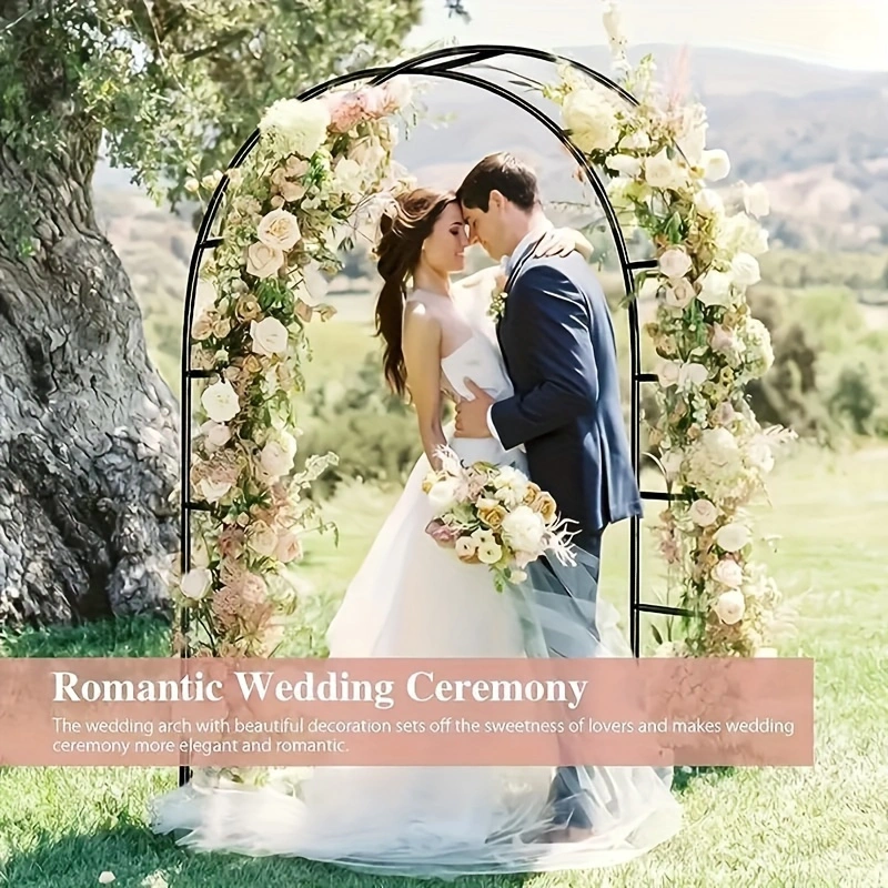 1 set of black metal wedding b - مراجعة Wedding Balloon Arch وسعره