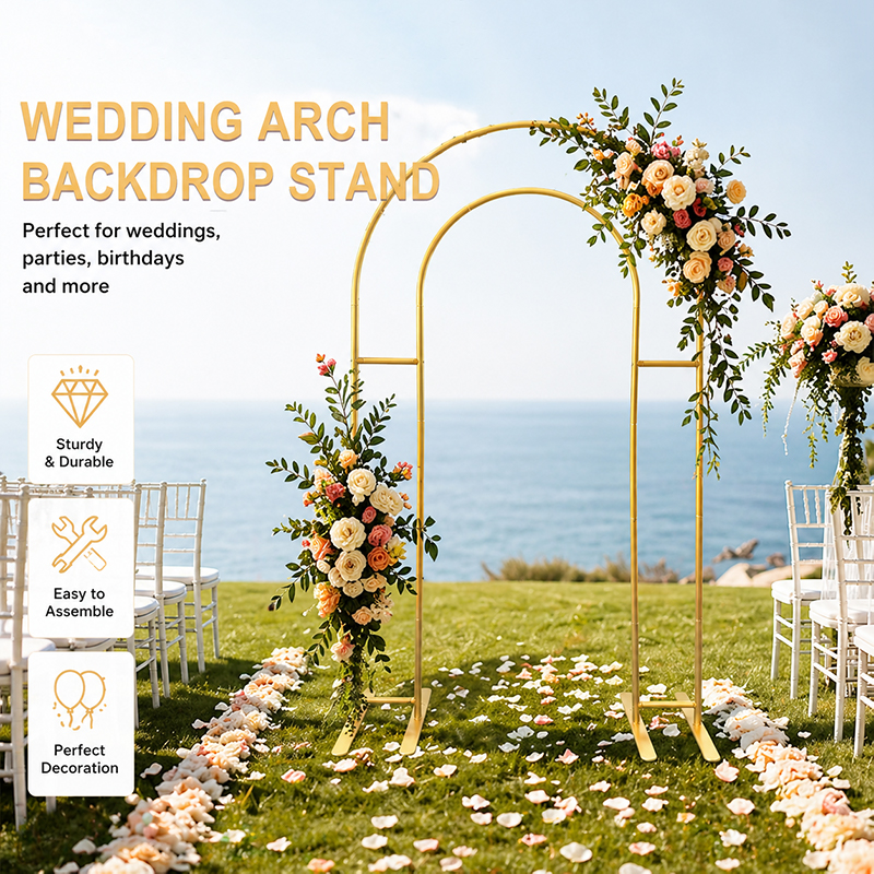 Open Arch Backdrop Stand, Doub - مراجعة Wedding Balloon Arch وسعره