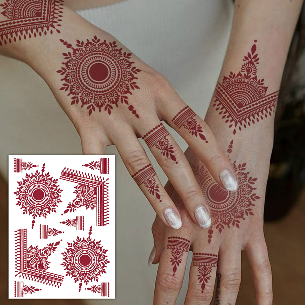 Red Lace Henna Waterproof Temp - مراجعة Wedding Sutra وسعره
