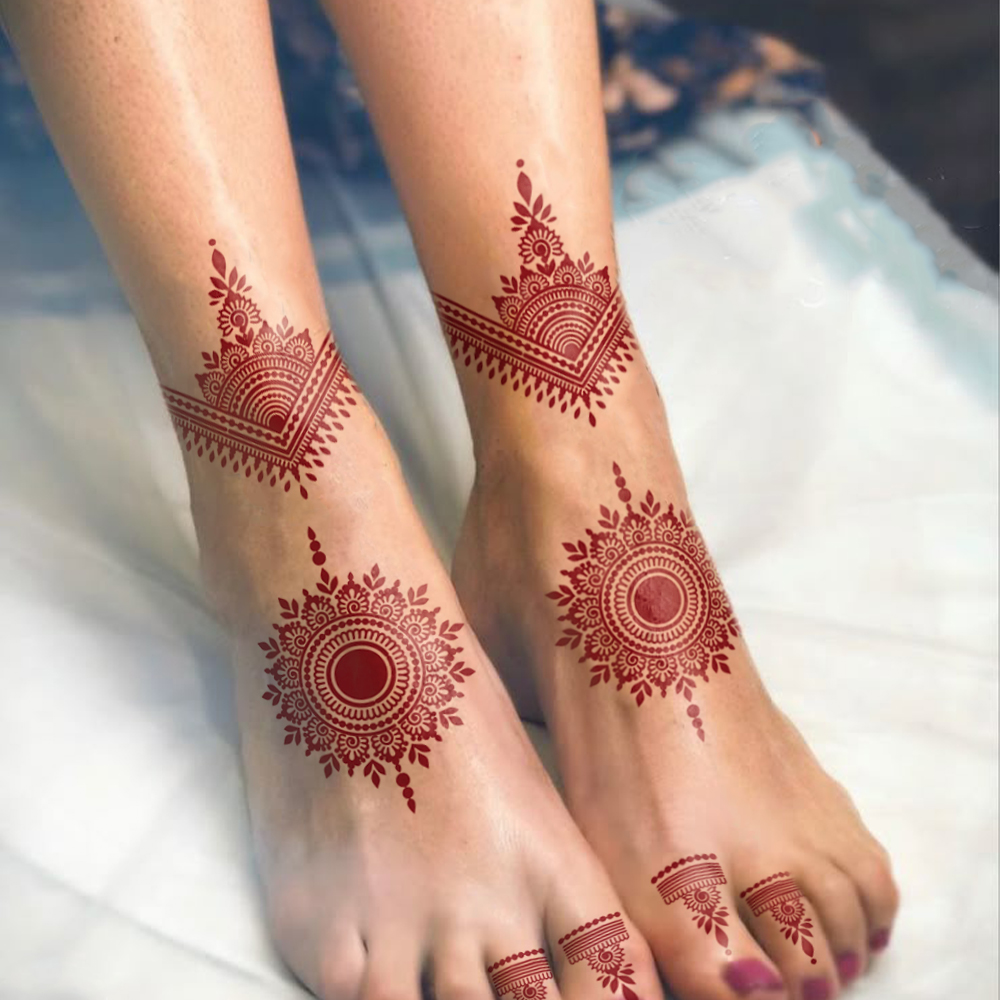 Red Lace Henna Waterproof Temp - مراجعة Wedding Sutra وسعره