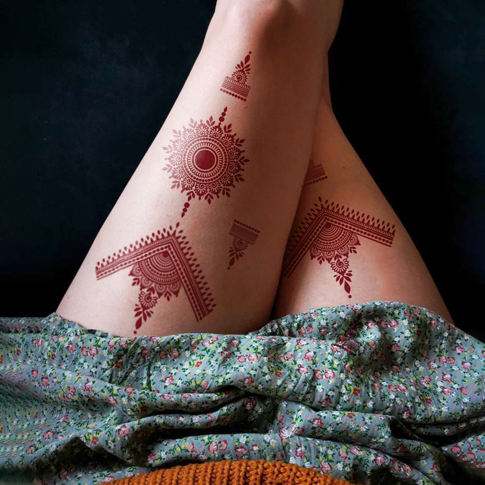 Red Lace Henna Waterproof Temp - مراجعة Wedding Sutra وسعره