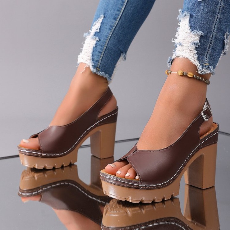 Women's Sandals Chunky High He - مراجعة Wedding Fx وسعره