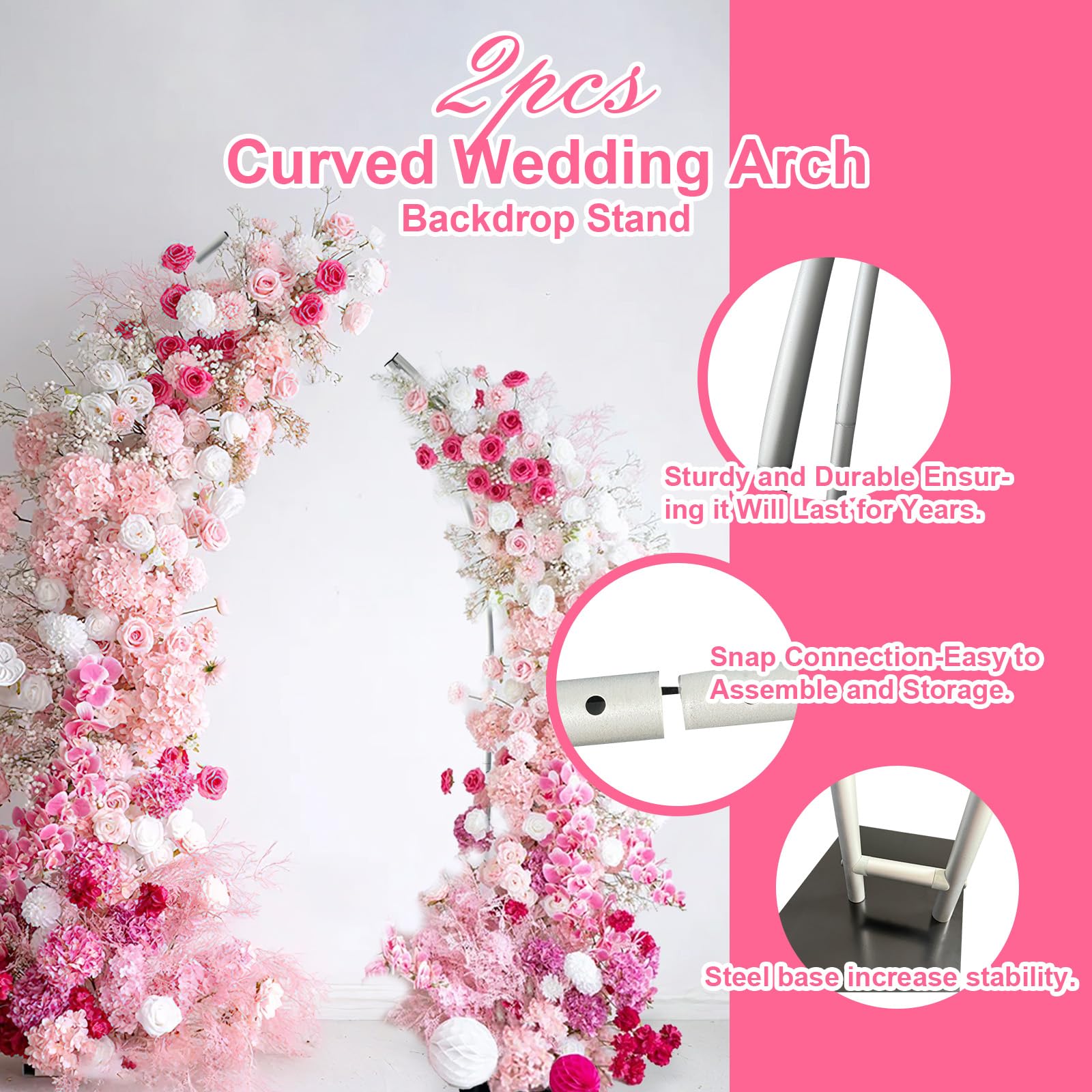 Half Arch Balloon Stand, Flowe - مراجعة Wedding Balloon Arch وسعره