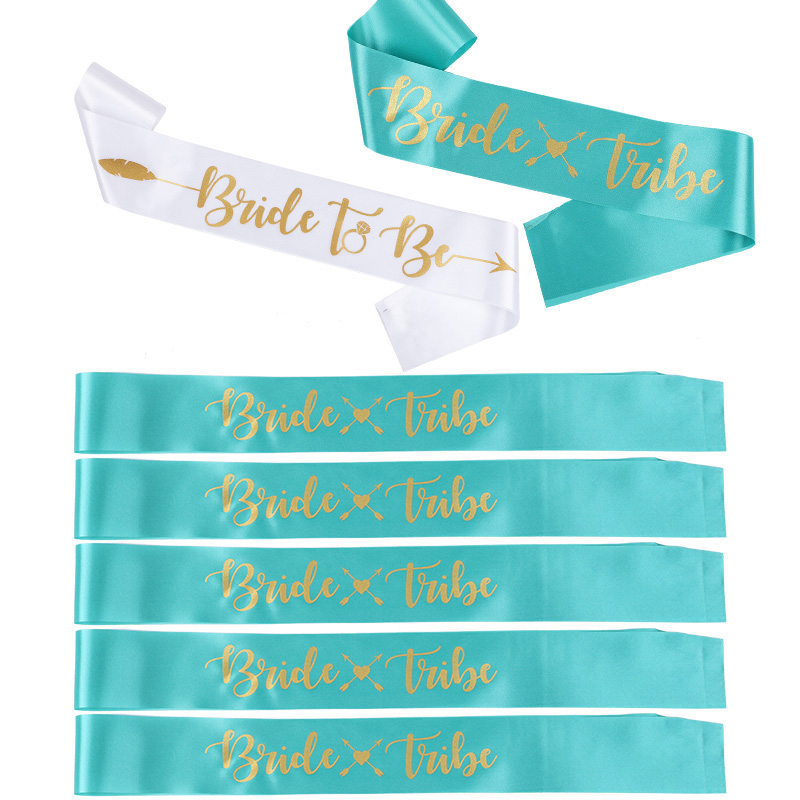 1Set Bride to be Bride Tribe S - مراجعة Bride Tribe Sash وسعره