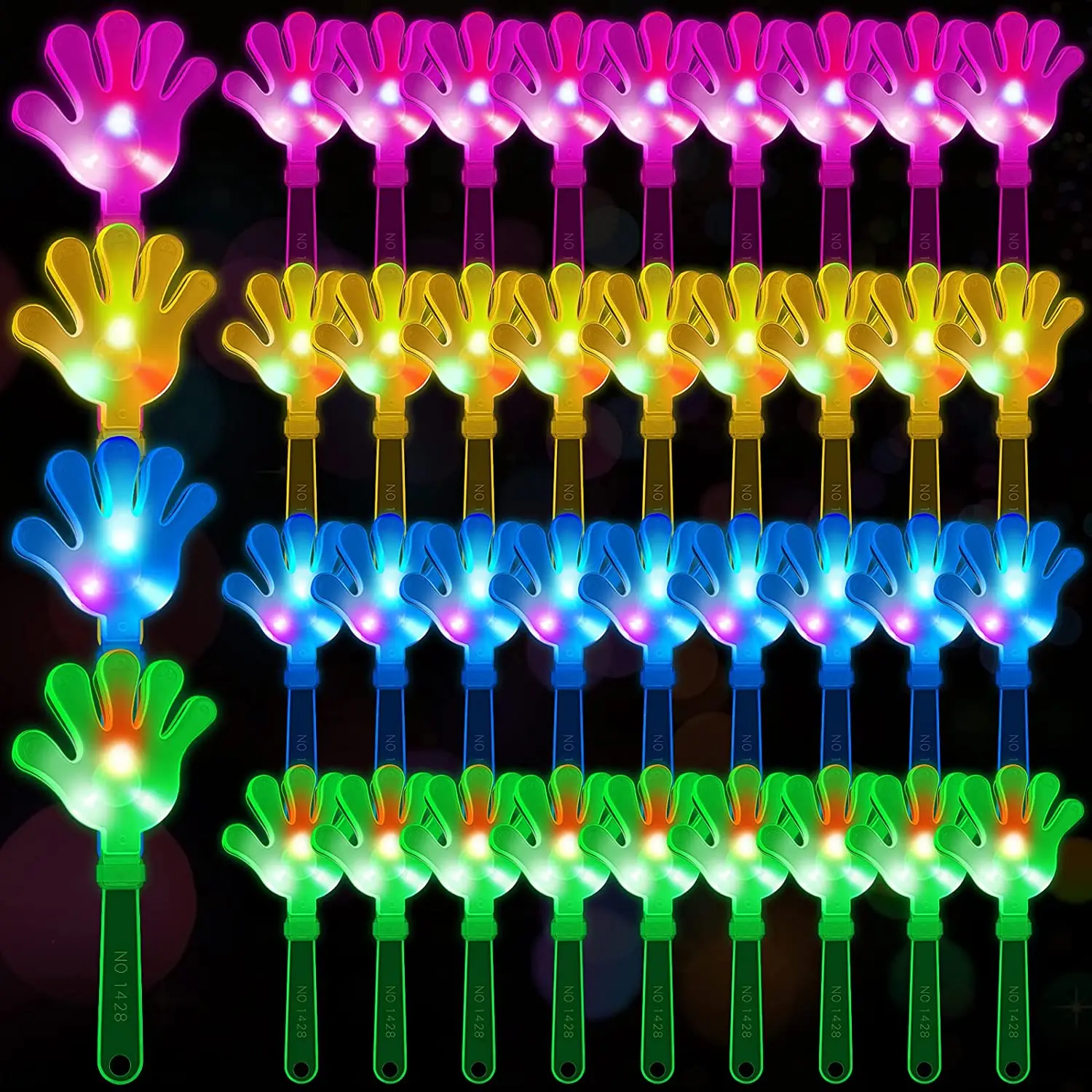 12pcs Hand Clappers Light up L - مراجعة Wedding Event Supply وسعره