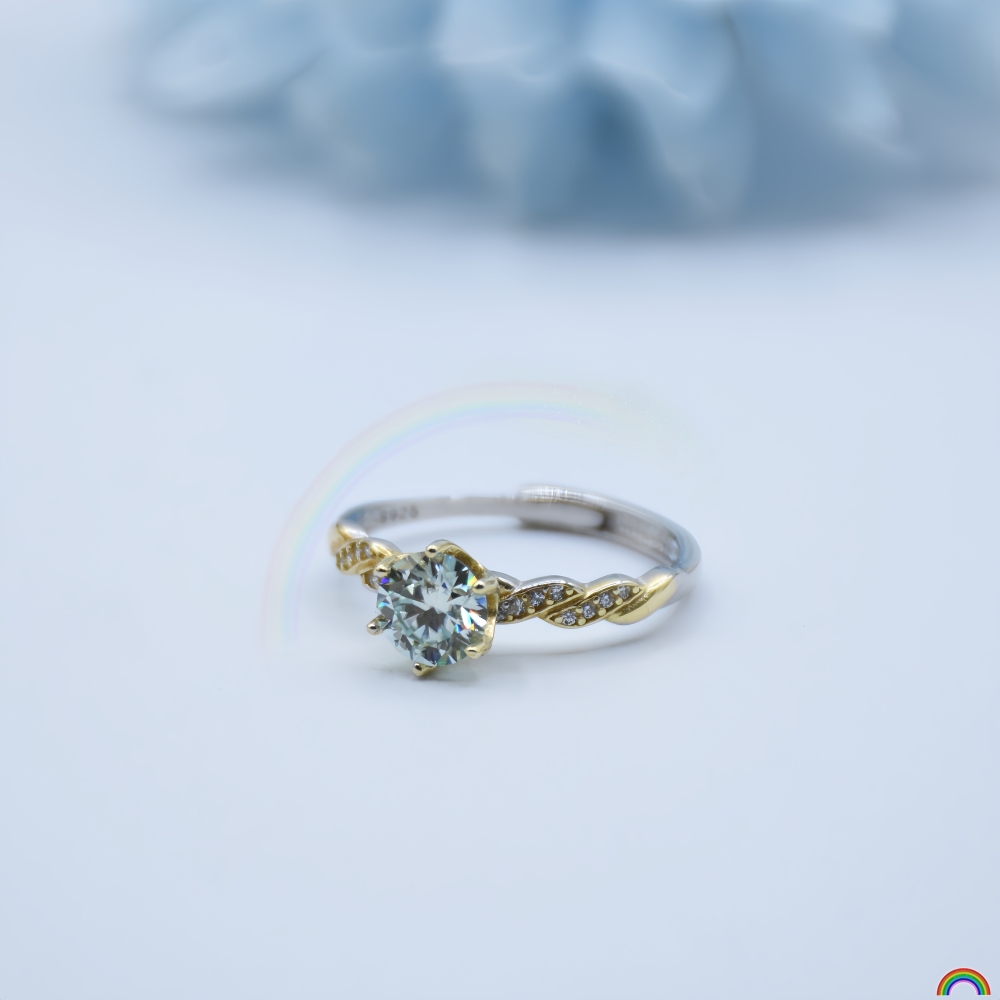 S925 silver inlaid moissanite  - مراجعة Wedding Superstar وسعره