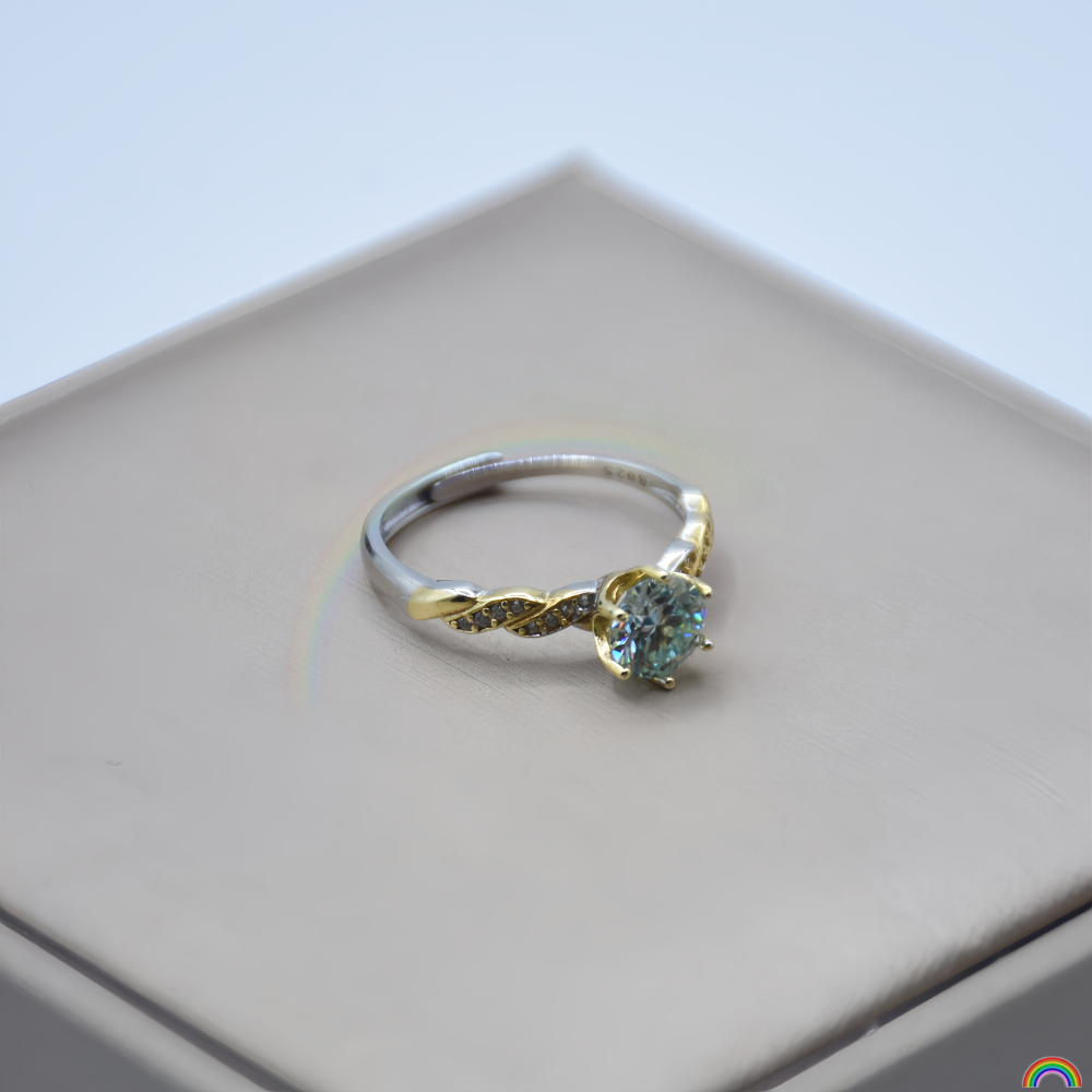 S925 silver inlaid moissanite  - مراجعة Wedding Superstar وسعره