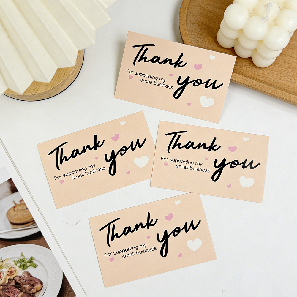 50/100pcs Thank You Cards, for - مراجعة Wedding Supply Online Store وسعره