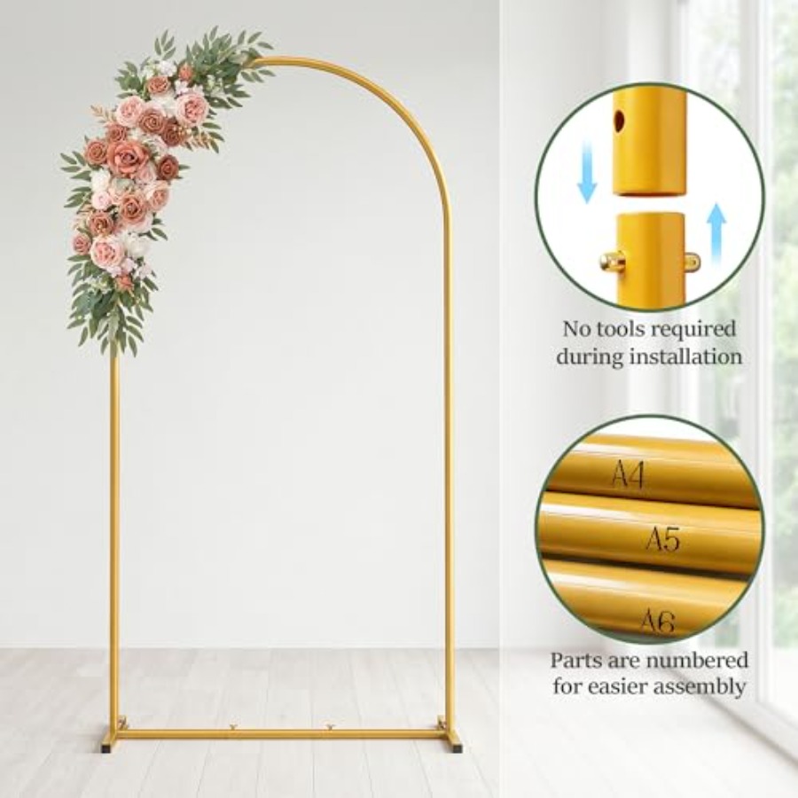 6. Arch Backdrop Stand, Metal  - مراجعة Wedding Balloon Arch وسعره