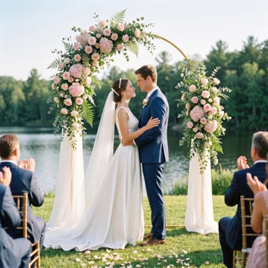 6. Arch Backdrop Stand, Metal  - مراجعة Wedding Balloon Arch وسعره