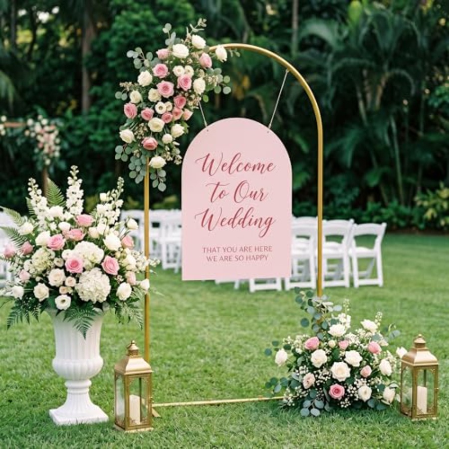 6. Arch Backdrop Stand, Metal  - مراجعة Wedding Balloon Arch وسعره