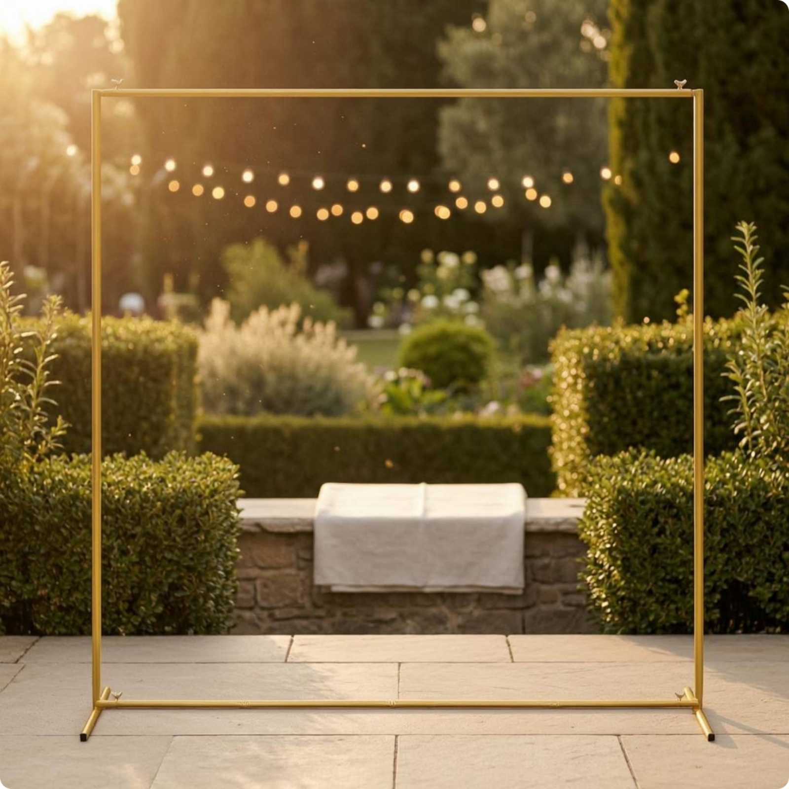 Square Backdrop Frame Stable B - مراجعة Wedding Balloon Arch وسعره