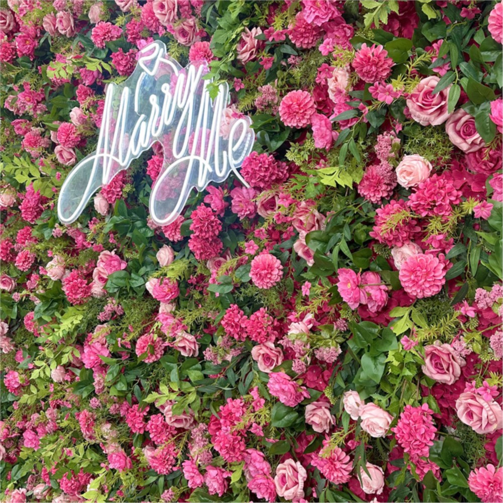 Uflower 5D Pink Rose Penoy Gre - مراجعة Wedding Backdrop Curtain وسعره