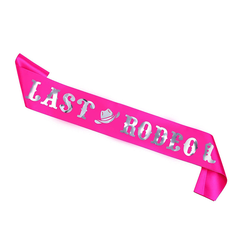 1Pcs Last Rodeo Sash Bachelore - مراجعة Bride Tribe Sash وسعره