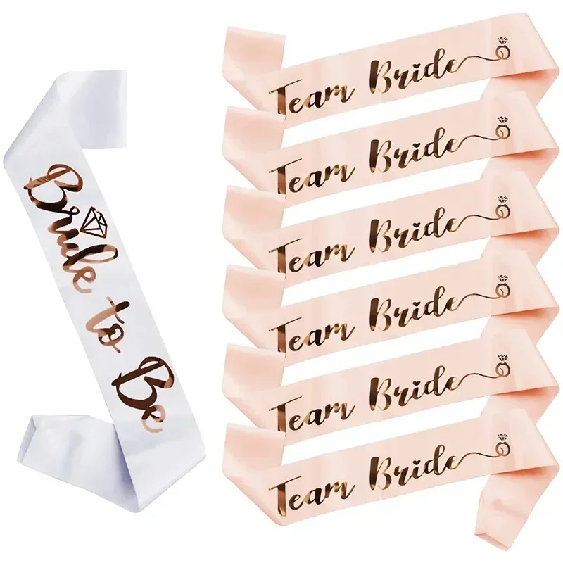 1 Set Bridal Sash Rose Gold De - مراجعة Bride Tribe Sash وسعره