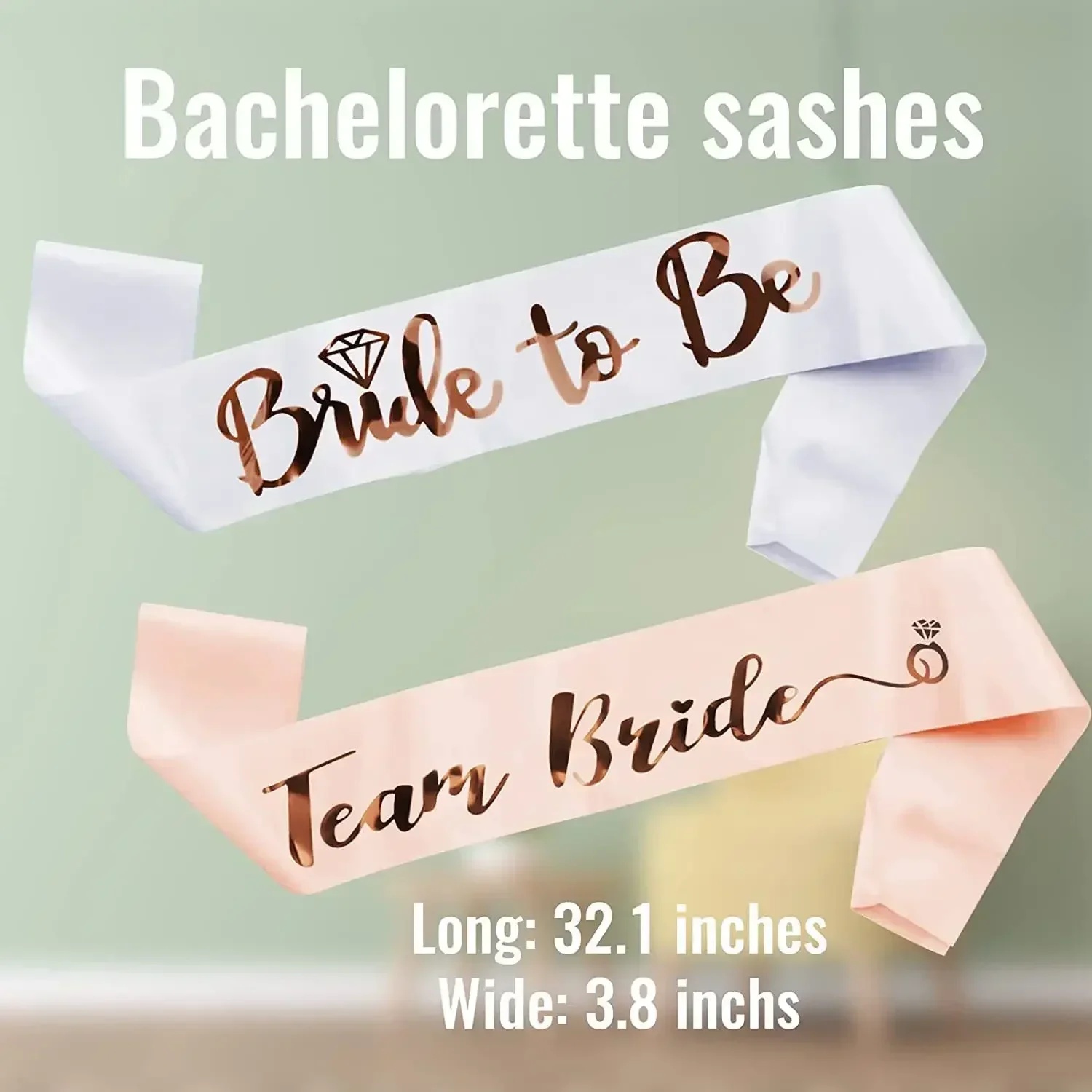 1 Set Bridal Sash Rose Gold De - مراجعة Bride Tribe Sash وسعره