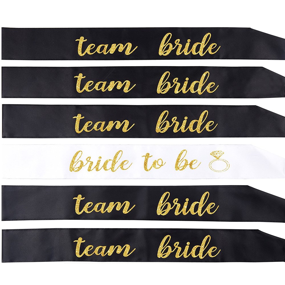 1set Wedding Bride To Be Team  - مراجعة Bride Tribe Sash وسعره