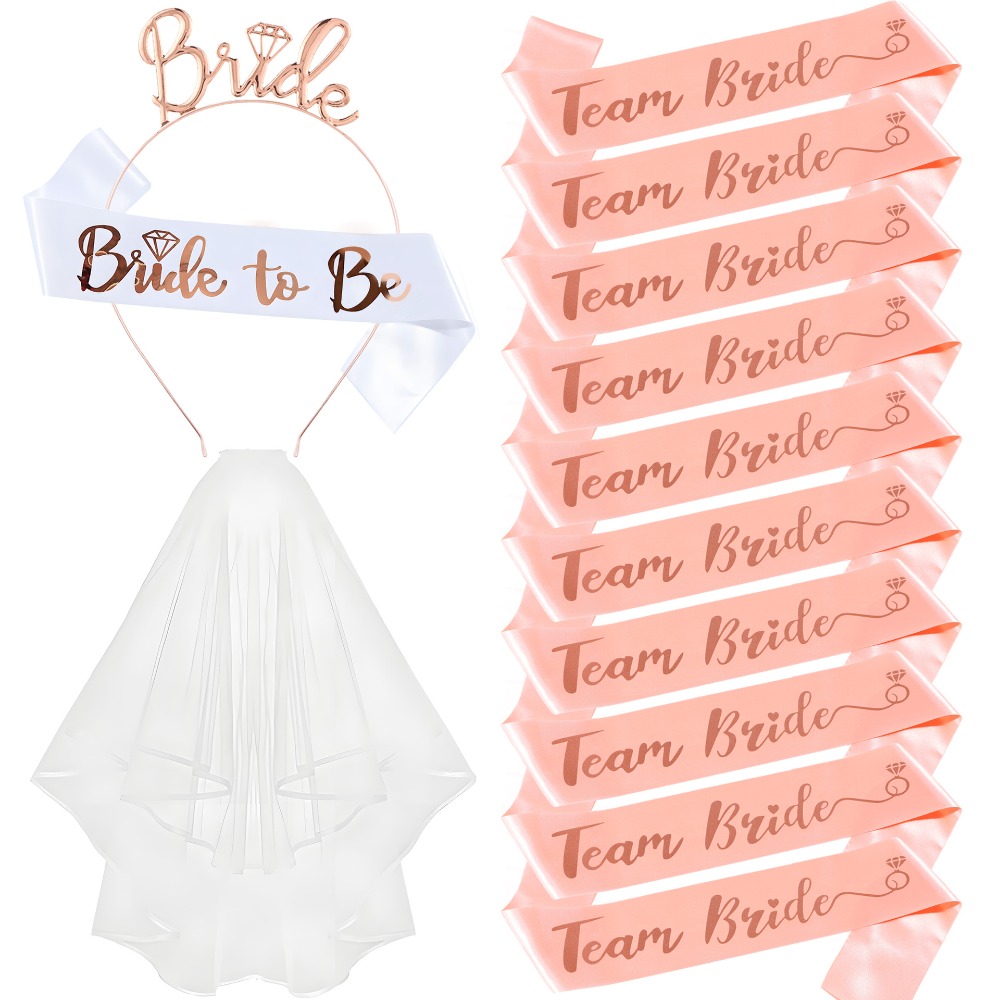 Set 13pcs Bachelorette Party S - مراجعة Bride Tribe Sash وسعره