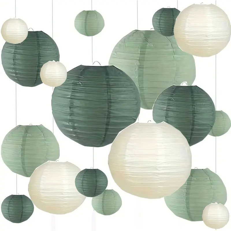 3Pcs Round Hanging Sage Green  - مراجعة Wedding Event Supply وسعره