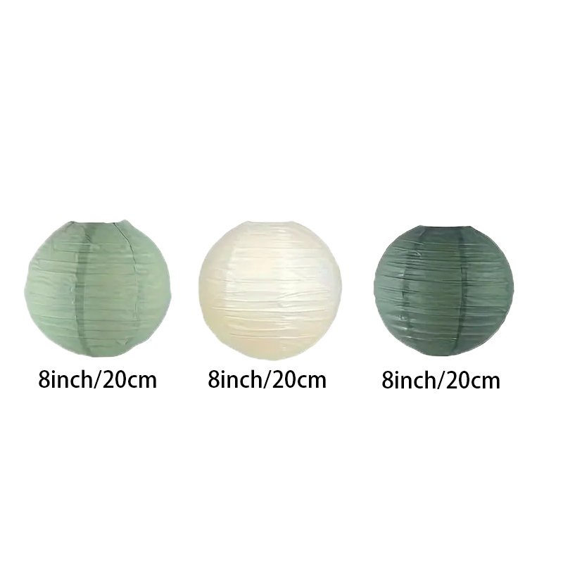 3Pcs Round Hanging Sage Green  - مراجعة Wedding Event Supply وسعره