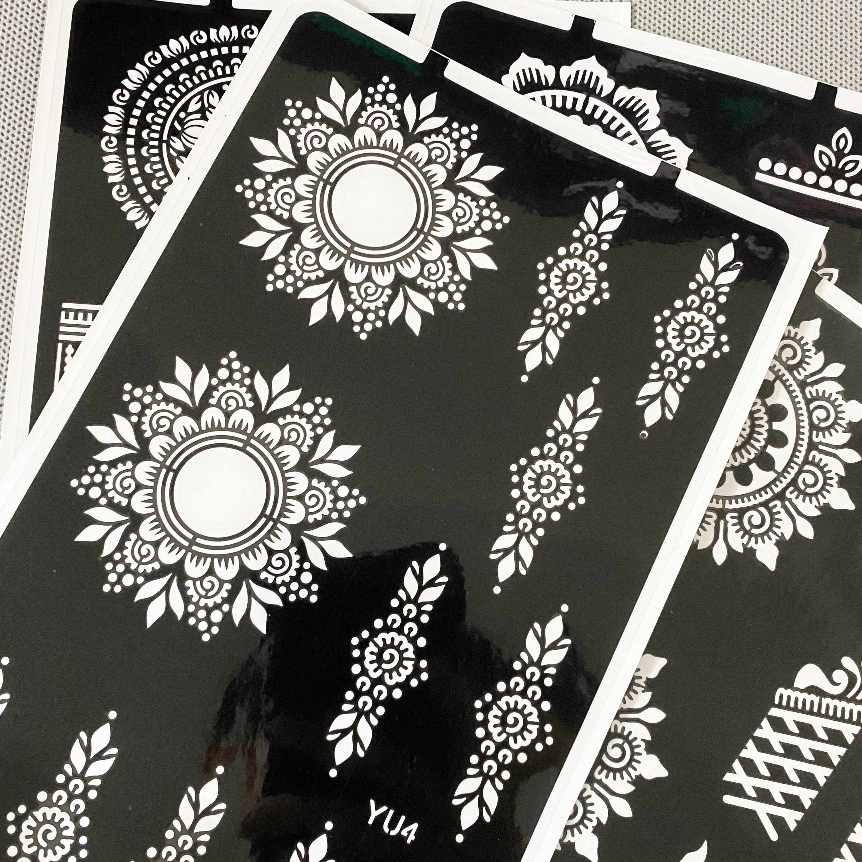 1pc Flower Tattoo Stencils Man - مراجعة Wedding Sutra وسعره