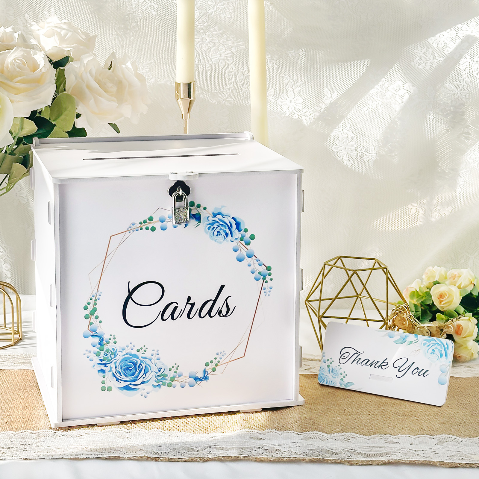White Wedding Card Box for Rec - مراجعة Wedding Sutra وسعره
