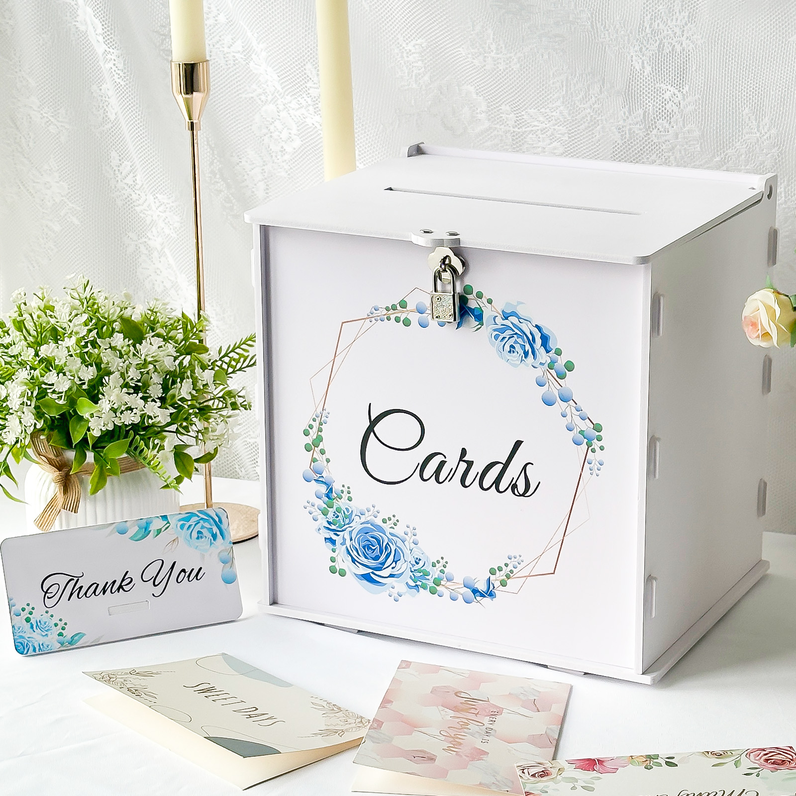 White Wedding Card Box for Rec - مراجعة Wedding Sutra وسعره