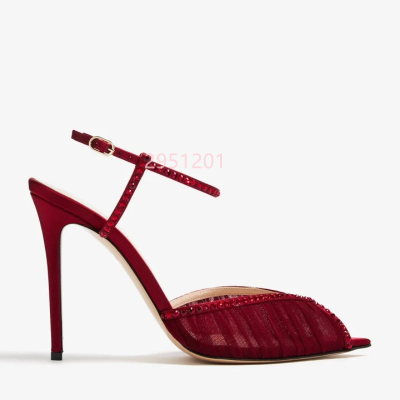 Peep Toe Mesh Pumps Buckles St - مراجعة Wedding Fx وسعره