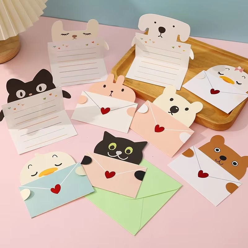 9pcs Cartoon Gift Card Folded  - مراجعة Wedding Sutra وسعره
