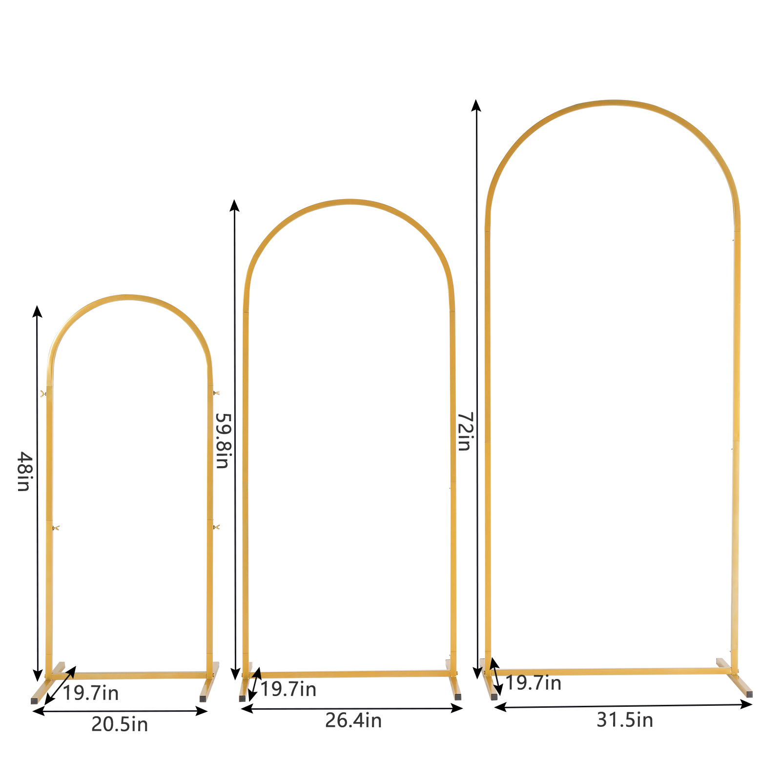 Golden metal balloon arch brac - مراجعة Wedding Balloon Arch وسعره