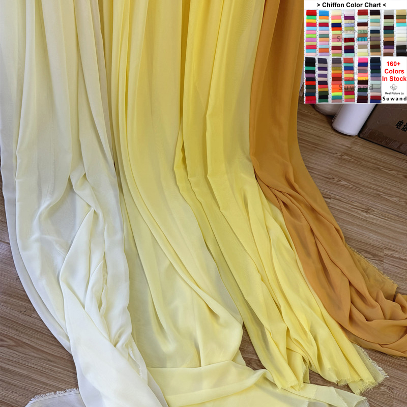Yellow Orange Chiffon Fabric B - مراجعة Wedding Backdrop Curtain وسعره